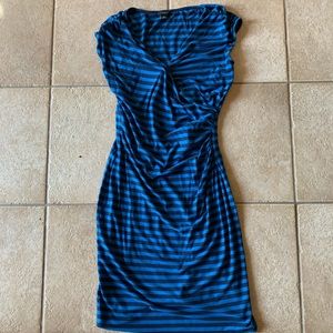Blue and Navy Striped Dress